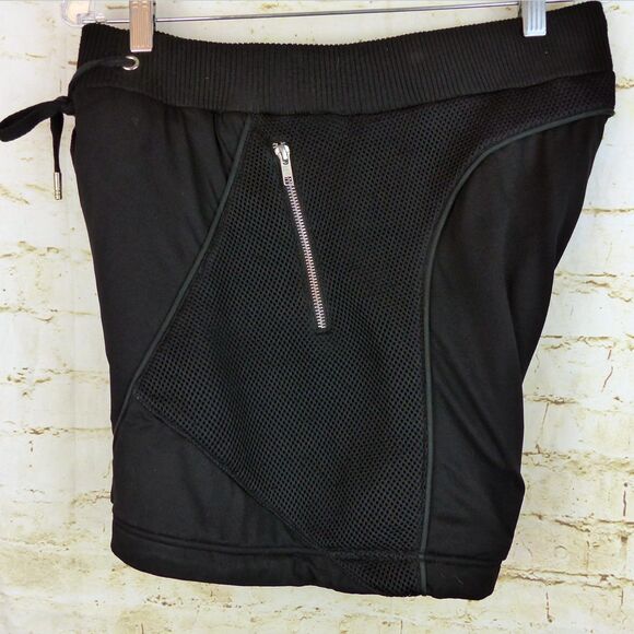 Skingraft Shorts Mens M Black Neoprene Mesh Zipper Jonny Cota Cyber Punk FLAW - Picture 10 of 15